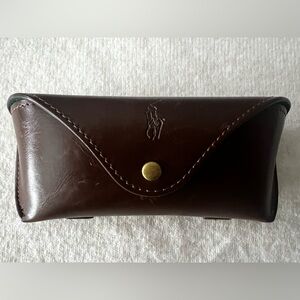 Vintage Brown Leather Polo Ralph Lauren Glasses 👓 case.